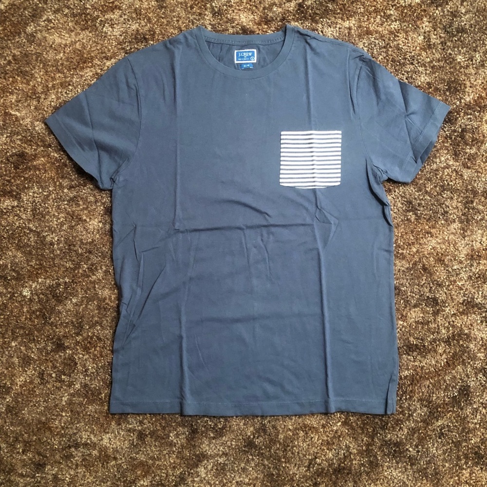 J Crew Men’s Single Pocket Slim Fit Crew Shirt